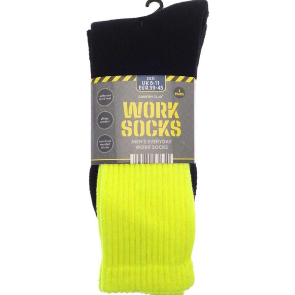 Men’s 3-pack work socks (recycled cotton) Thumbnail